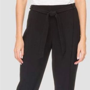 Velvet with belt tie